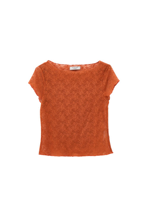 Dantel Tişört ve Pantolon Kombini