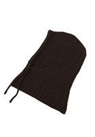 Bayan Kahverengi Triko Balaklava