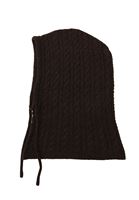 Bayan Kahverengi Triko Balaklava