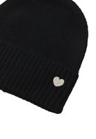 Bayan Siyah Yün Karışımlı Bere