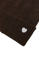 Bayan Kahverengi Yün Karışımlı Bere