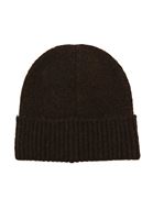 Bayan Kahverengi Yün Karışımlı Bere