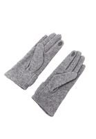 Bayan Gri Kurdele Detaylı Eldiven