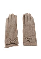 Bayan Bej Kurdele Detaylı Eldiven