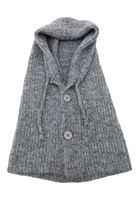 Bayan Gri Triko Balaklava