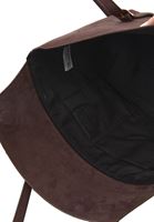 Bayan Kahverengi Askılı Süet Omuz Çantası 