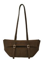 Bayan Yeşil Askılı Süet Omuz Çantası 