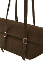 Bayan Yeşil Askılı Süet Omuz Çantası 