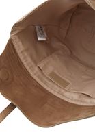 Bayan Bej Askılı Süet Omuz Çantası 