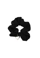 Bayan Siyah Kalp Detaylı Saç Tokası