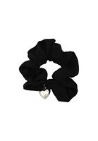 Bayan Siyah Kalp Detaylı Saç Tokası