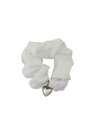 Bayan Beyaz Kalp Detaylı Saç Tokası