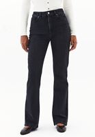 Bayan Siyah Ultra Yüksek Bel Bootcut Pantolon