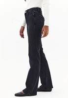 Bayan Siyah Ultra Yüksek Bel Bootcut Pantolon