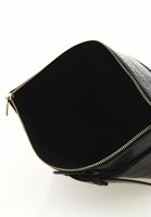 Bayan Siyah Crocodile Dokulu El Çantası