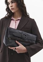 Bayan Kahverengi Crocodile Dokulu El Çantası