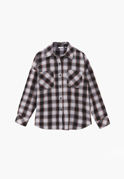 Ekoseli Gömlek ve Şort Etek Kombini