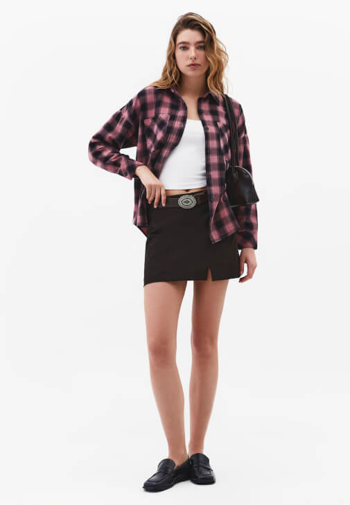 Oversize Gömlek ve Pantolon Kombini