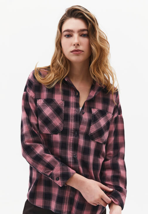 Oversize Gömlek ve Pantolon Kombini