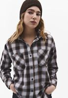 Bayan Çok Renkli Ekoseli Oversize Gömlek