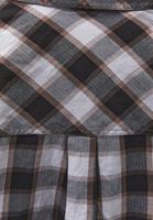 Bayan Çok Renkli Ekoseli Oversize Gömlek