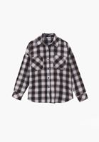 Bayan Çok Renkli Ekoseli Oversize Gömlek