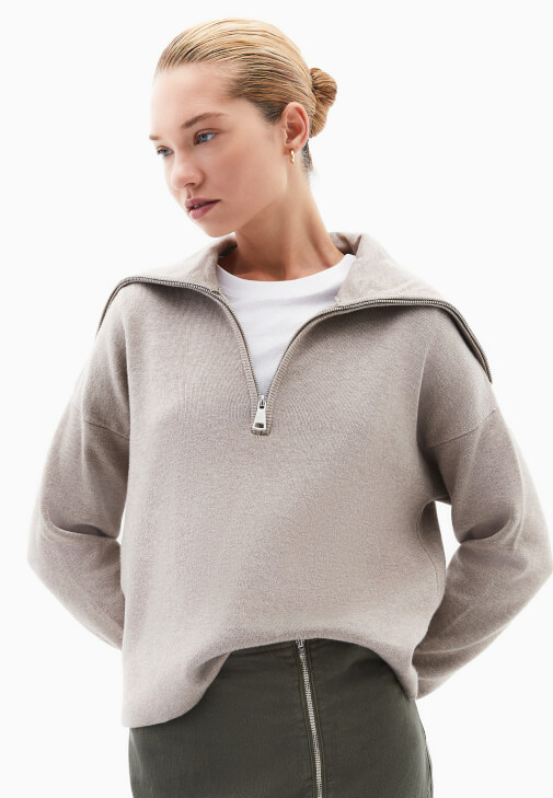 Polo Yaka Kazak ve Etek Kombini