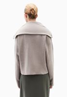 Bayan Kum Beji Fermuarlı Polo Yaka Kazak