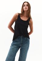 Bayan Siyah Pamuklu U Yaka Atlet