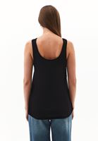 Bayan Siyah Pamuklu U Yaka Atlet