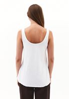 Bayan Beyaz Pamuklu U Yaka Atlet