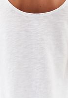 Bayan Beyaz Pamuklu U Yaka Atlet