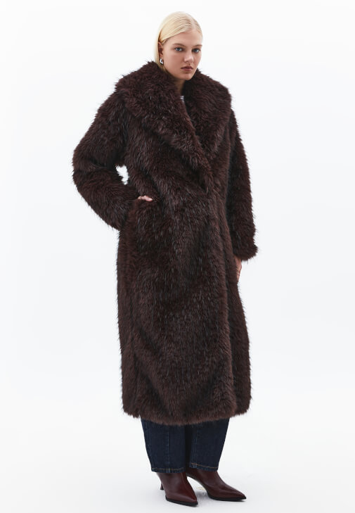 Vegan Kürk ve Kargo Cepli Pantolon Kombini