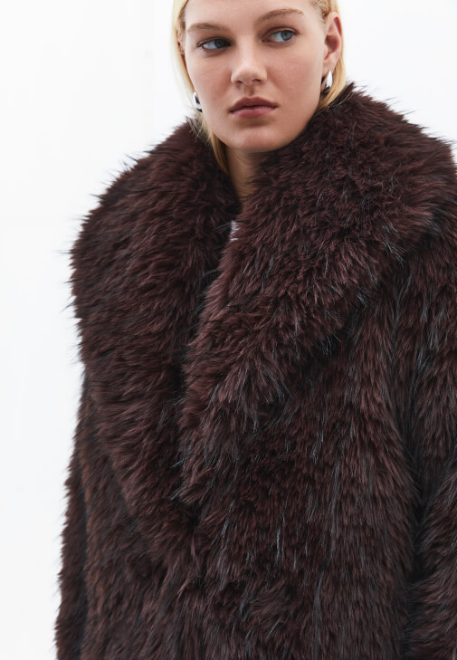 Vegan Kürk ve Kargo Cepli Pantolon Kombini