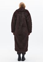 Bayan Kahverengi Oversize Vegan Kürk