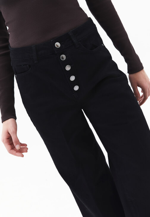 Yüksek Bel Denim ve Blazer Ceket Kombini