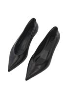 Bayan Siyah Kısa Topuklu Ayakkabı