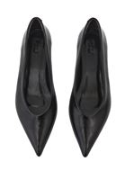 Bayan Siyah Kısa Topuklu Ayakkabı