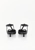 Bayan Siyah Kısa Topuklu Ayakkabı