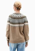 Bayan Çok Renkli Sıfır Yaka Jakarlı Kazak