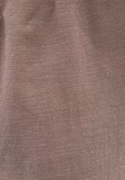 Bayan Kahverengi Keten Karışımlı Wide-Leg Pantolon