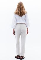 Keten Pantolon ve Keten Oversize Gömlek Kombini