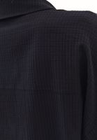 Bayan Siyah Keten Karışımlı Oversize Gömlek