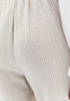 Bayan Çok Renkli Keten Karışımlı Wide-Leg Pantolon
