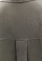 Bayan Yeşil Keten Düğmeli Gömlek