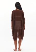 Bayan Kahverengi Basic Kimono