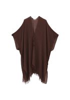 Bayan Kahverengi Basic Kimono