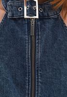 Bayan Mavi Halter Yaka Denim Bluz