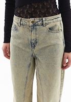 Women Sand Beige Mid Rise Baggy Fit Pants