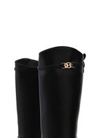 Bayan Siyah Tokalı Binici Çizmesi